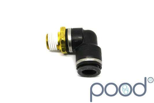 AirLift 21851 - 90° NPT1/4" Han - 3/8" Push-In