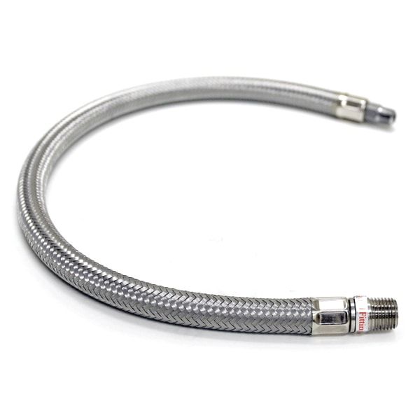 ViAir Stålomspunnet slange 45CM U/Enveisventil NPT1/4"