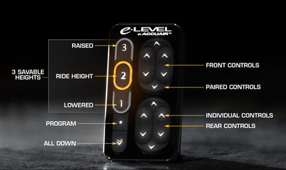 AccuAir E-Level Touchpad 4-Veis