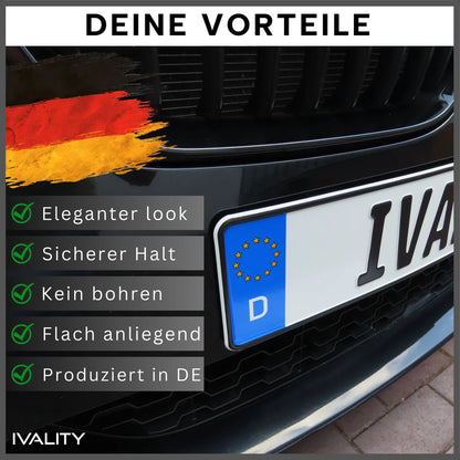 IVALITY - 2 Stk. "Usynlig" Alu/3D set - Bak fangeren -