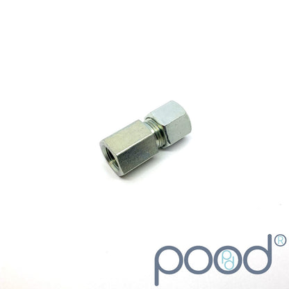 Skru-kobling G1/4" Hun - 10mm Hardline