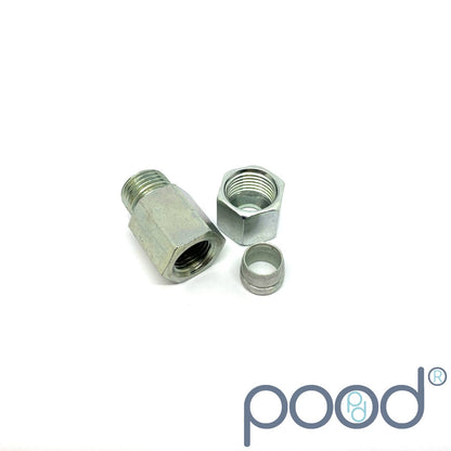 Skru-kobling G1/4" Hun - 10mm Hardline