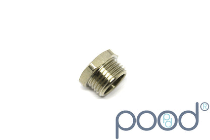 Overgang G1/4" Hun - G1/2" Han