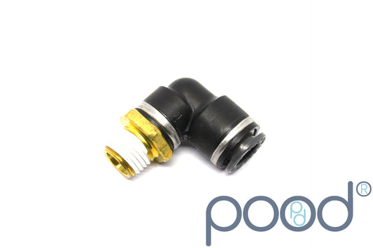 AirLift 21867 - 90° NPT3/8" Han - 3/8" Push-In