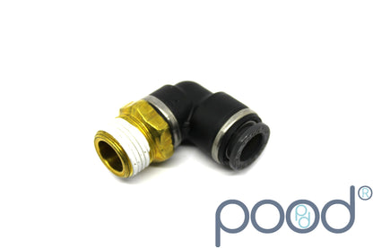 AirLift 21867 - 90° NPT3/8" Han - 3/8" Push-In