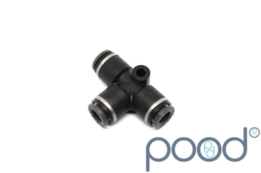 T-Stykke 1/4" Push-In