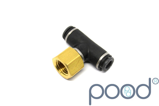 AirLift 21029 - T-Stykke NPT1/4" - 1/4" Push-In