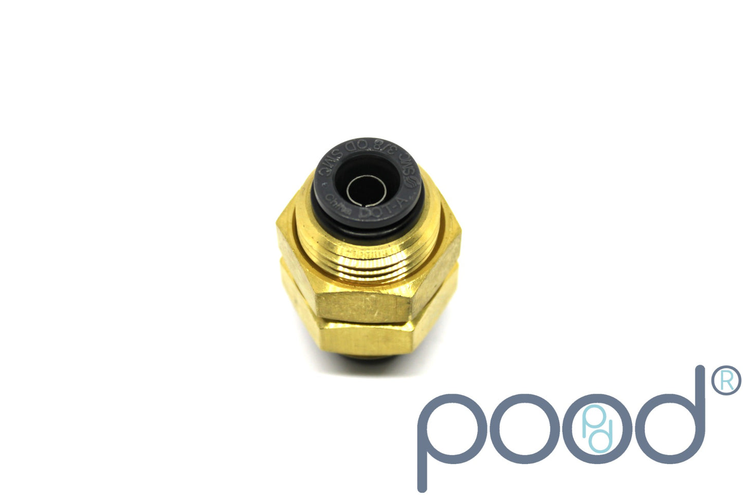 AirLift 21027 - Gjennomføring 1/2" Push-In - 1/2" Push-In