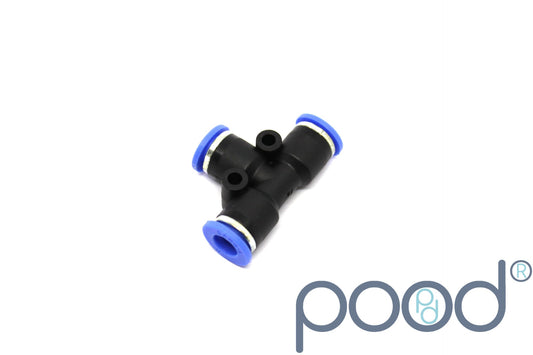 T-Stykke 6mm Push-In - 10mm Push-In