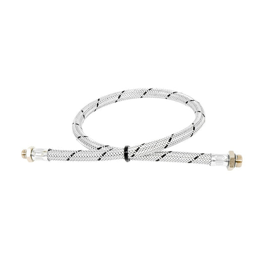 Fleksibel stålomspunnet slange for demper/belg - 60cm